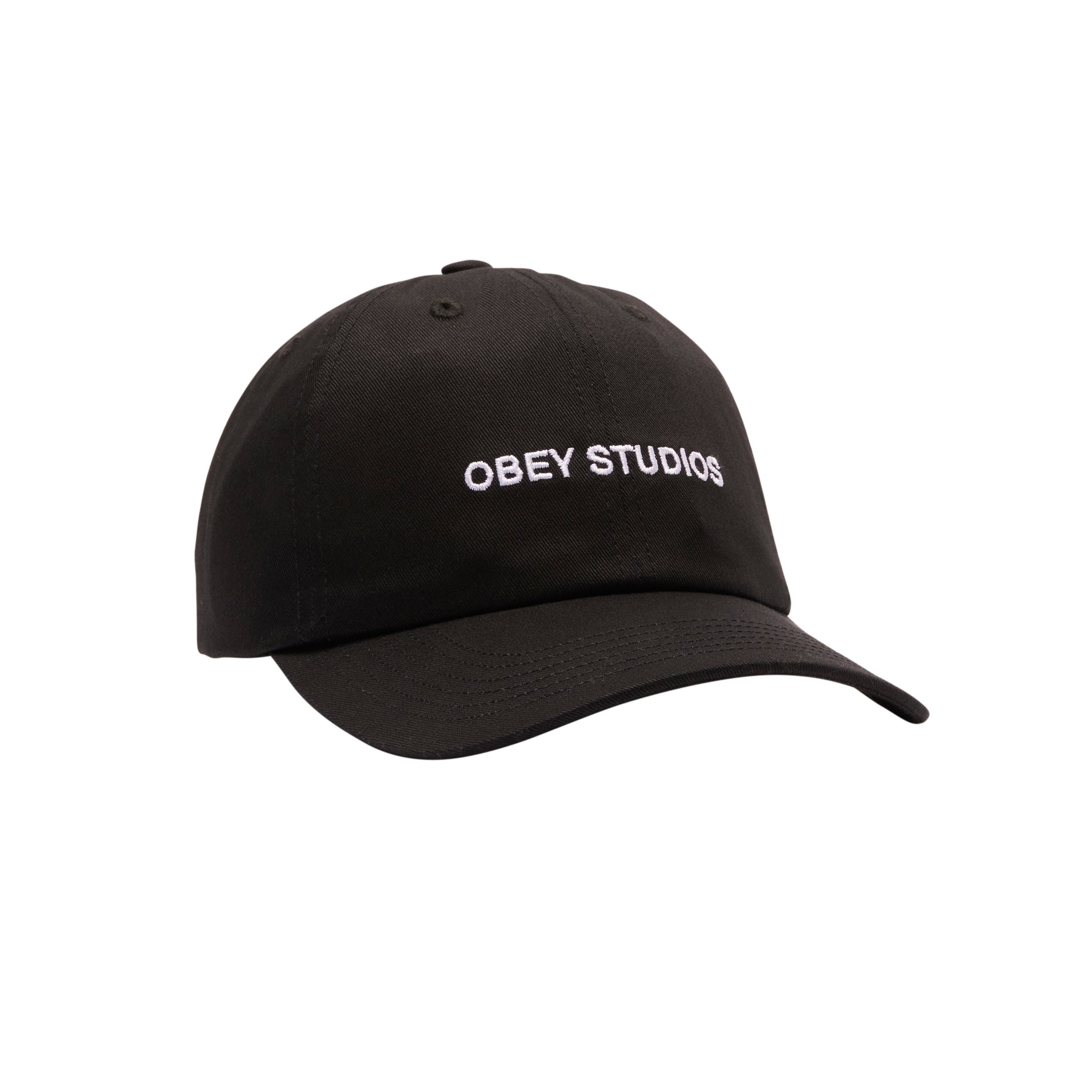 OBEY STUDIOS STRAPBACK BLACK CAP