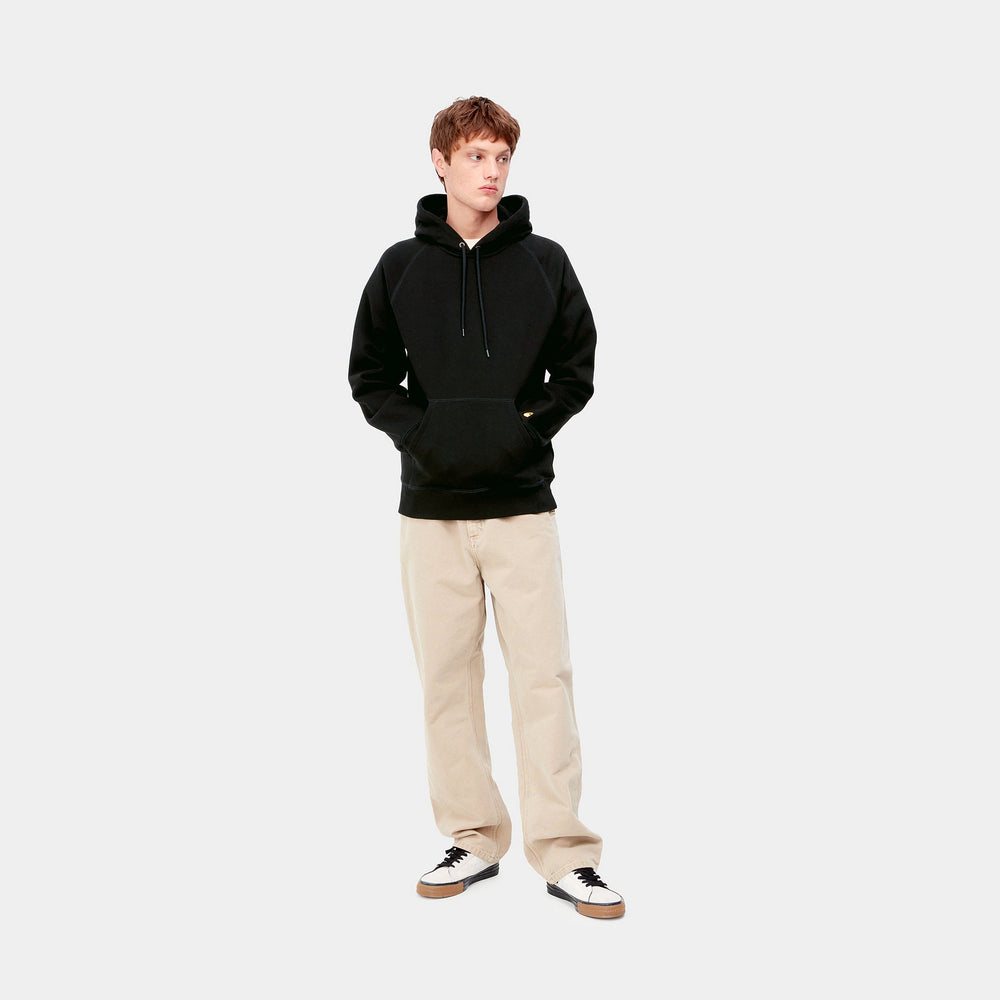 HOOD CARHARTT WIP CHASE BLACK/GOLD
