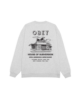 CREW OBEY HOUSE OF SUBVERSION HEATHER GR