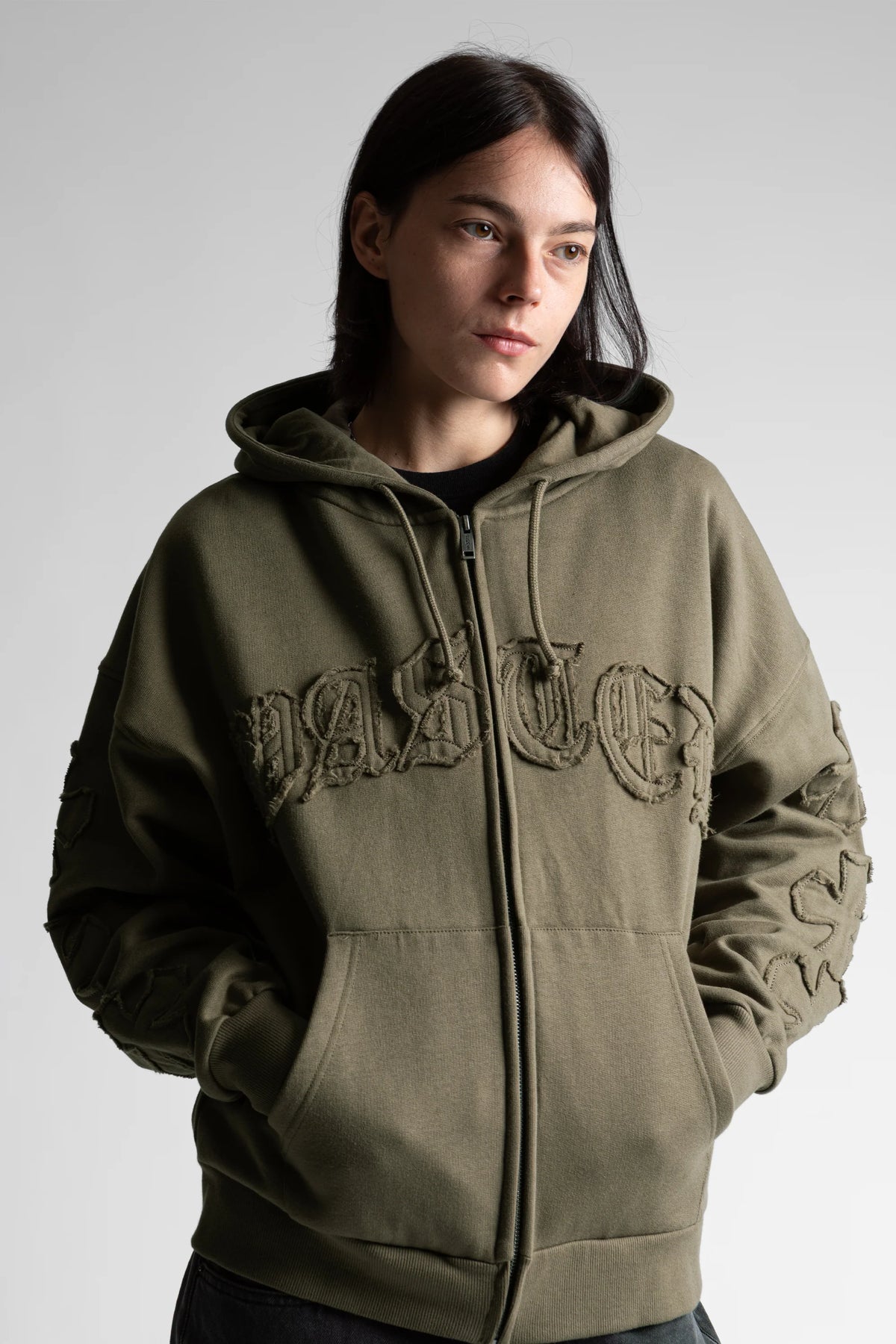 ZIP HOOD WASTED ORDO ARMY GREEN
