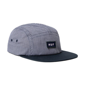 HUF MICRO GINGHAM BOX LOGO NAVY CAP