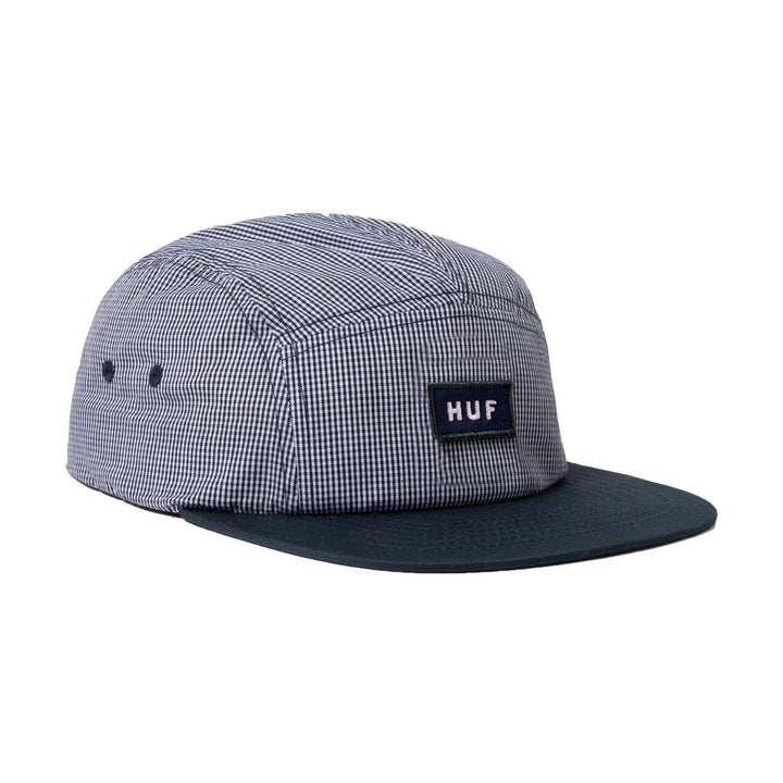 HUF MICRO GINGHAM BOX LOGO NAVY CAP