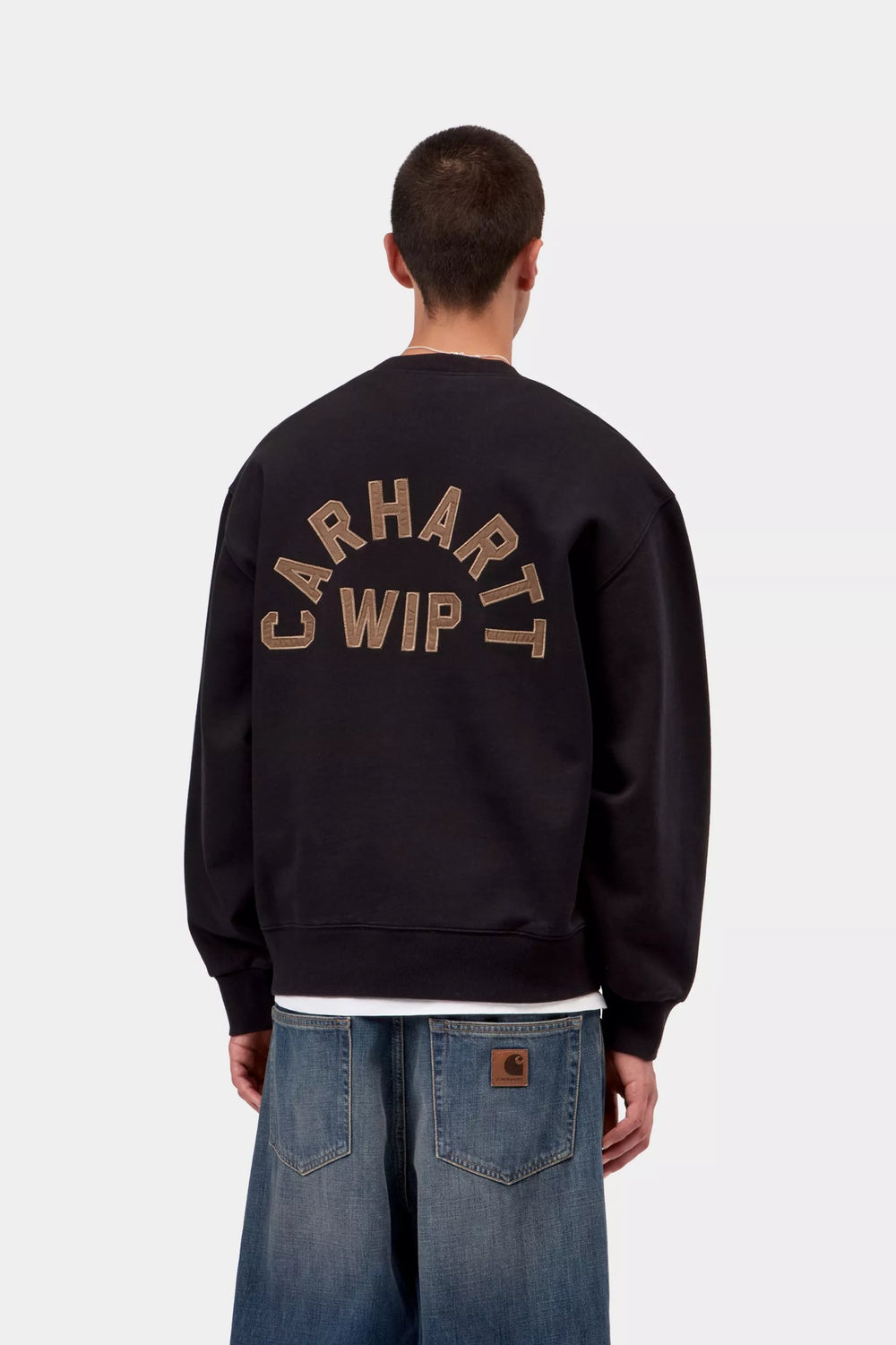 CREW CARHARTT WIP ARCH SCRIPT BLACK/HAMI