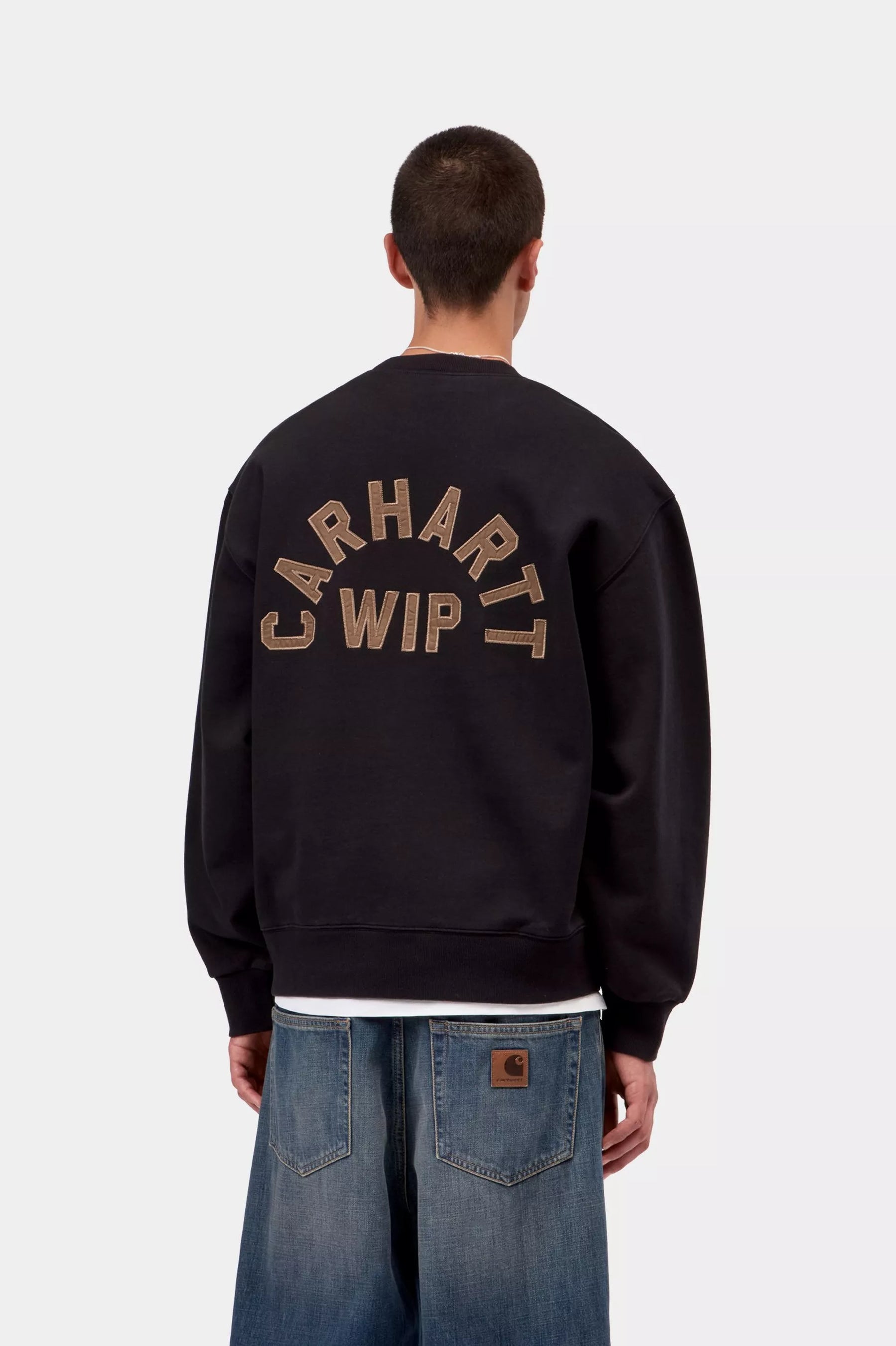 CREW CARHARTT WIP ARCH SCRIPT BLACK/HAMI